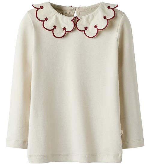 Lil Atelier Bluse - NmfFundo - Turtledove/ Red Dahila