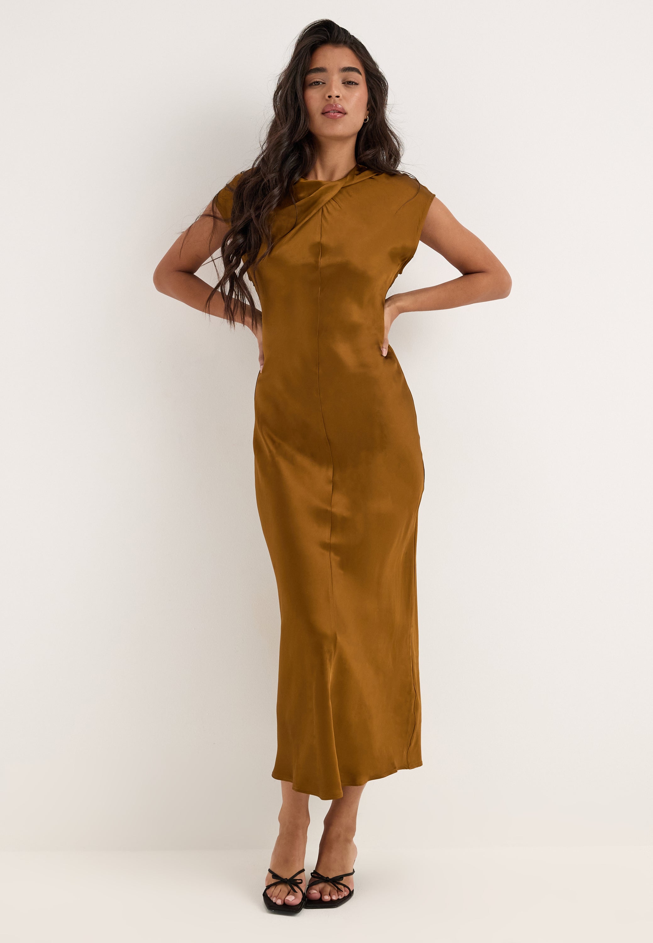 SELECTED Slwvida Slim Capsleeve Ankle Dress