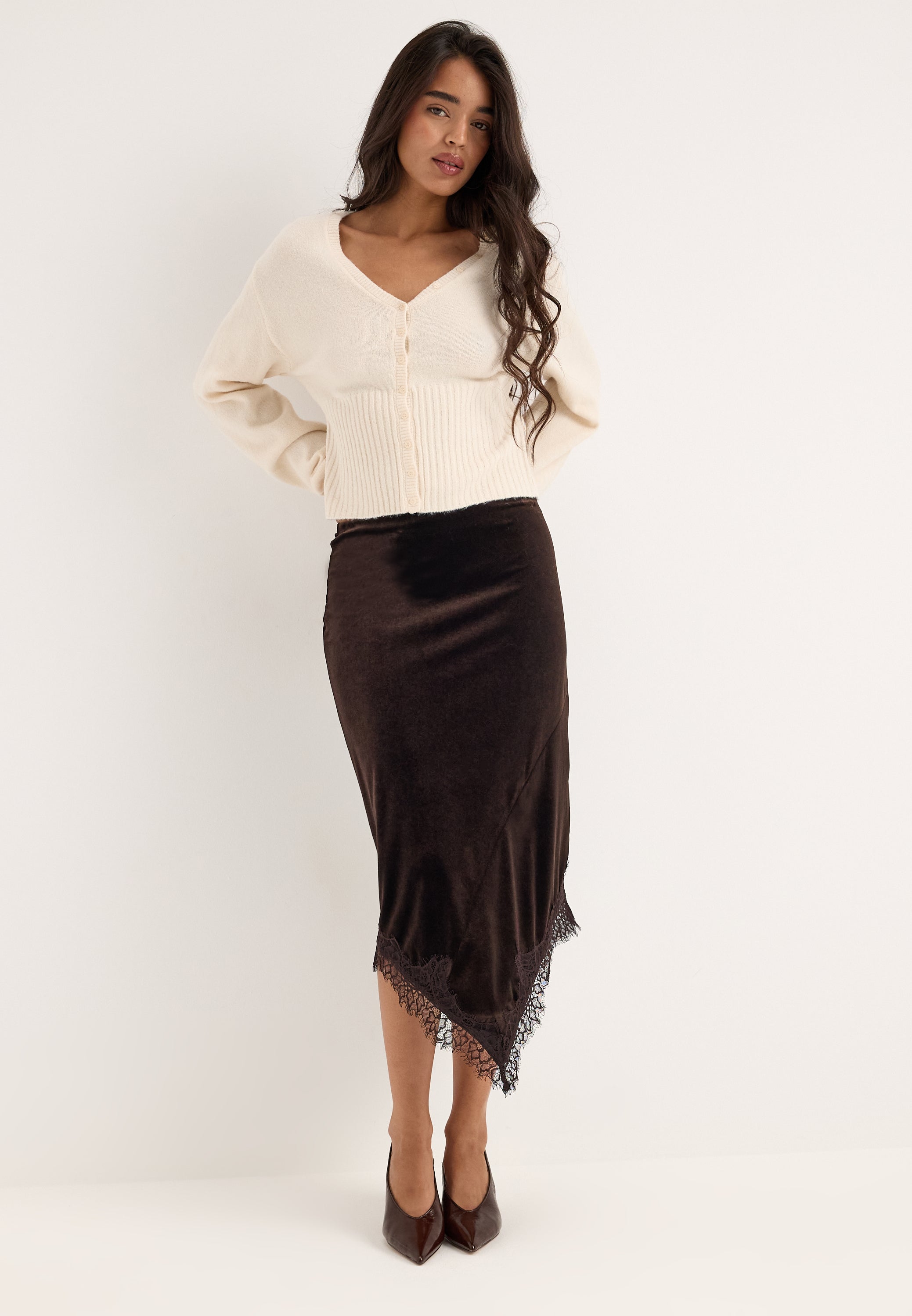VILA Vialindra Hw Midi Skirt