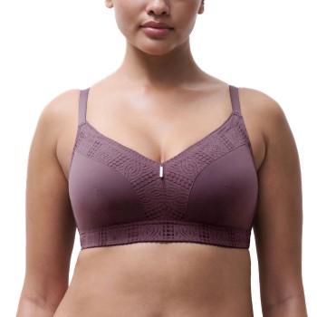 Chantelle BH EasyFeel Wirefree Support Bra Blomme nylon D 75 Dame