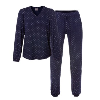 Trofé Trofe Bamboo Pyjamas Marineblå Bambus Large Dame