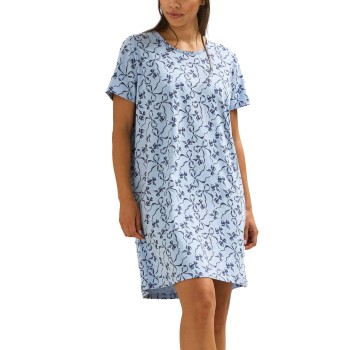 Trofé Trofe Bows Big T Nightdress Blå Mønster bomuld Large Dame