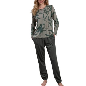 Trofé Trofe Graphic Pyjama Set Militærgrøn  X-Large Dame