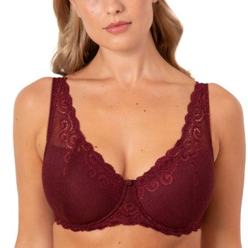 Trofé Trofe Irene Underwire Bra BH Vinrød  polyamid D 90 Dame