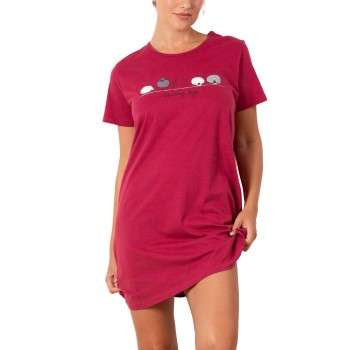 Trofé Trofe Yoga Big T Nightdress Rosa bomuld X-Large Dame