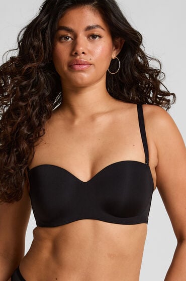Hunkemöller Formstøbt stropløs bøjle-bh med pushup Smooth Sort