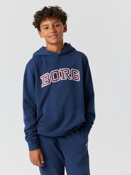 Björn Borg Borg Classic Print Hoodie Blå, 146-152