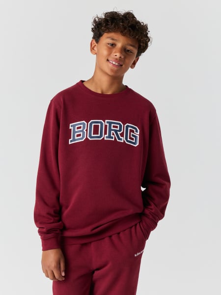 Björn Borg Borg Classic Print Sweatshirt Rød, 122-128