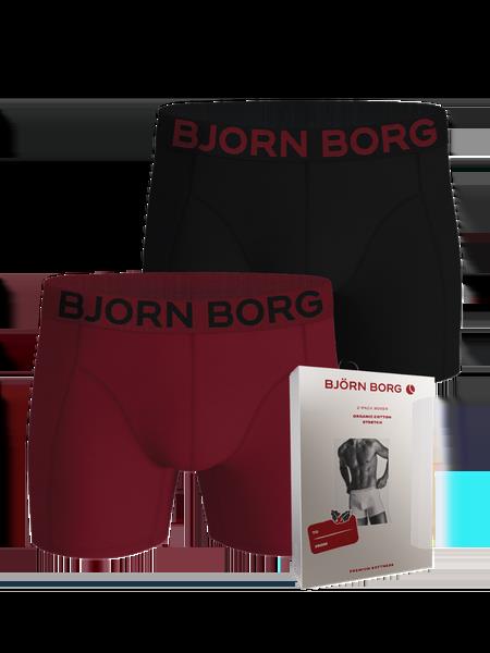 Björn Borg Organic Cotton Stretch Boxers 2-pack Sort, XXL