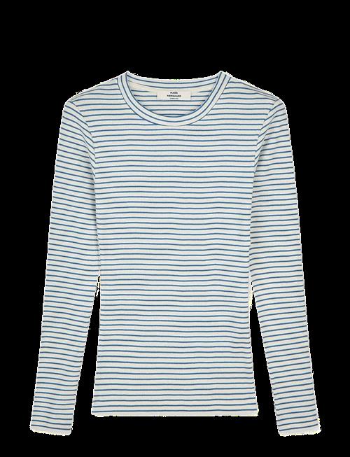 Mads Nørgaard | 2X2 Cotton Stripe Tuba Tee Ls | S