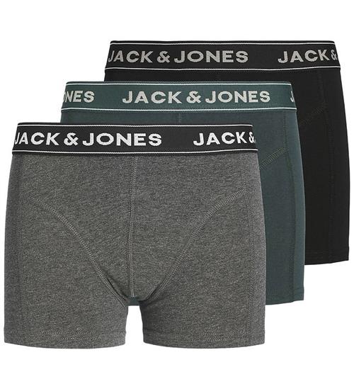 Jack & Jones Boxershorts - 3-Pak - JacBlack - Dark Grey Melange/