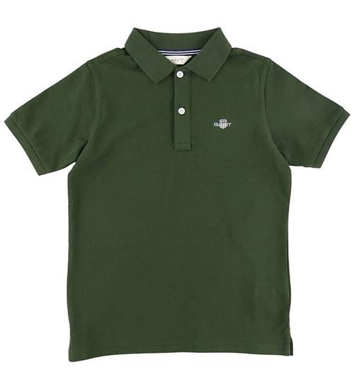 GANT Polo - Shield - Dark Moss Green
