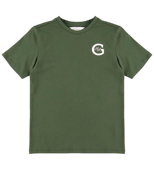 GANT T-shirt - New Haven - Dark Moss Green