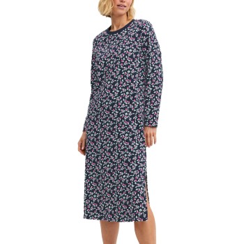 Calida Family And Friends Long Nightdress Mørkblå bomuld Medium Dame