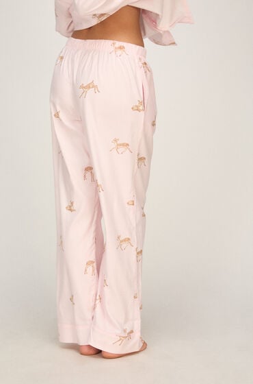 Hunkemöller Pant Woven Deer Lyserød