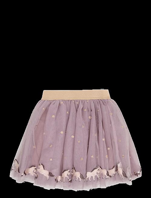 Minymo | Skirt Mesh W. Emb. | 110