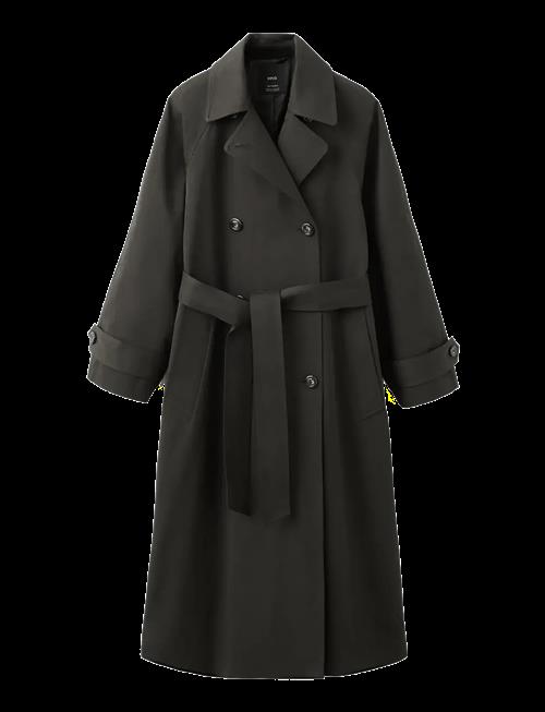 Mango | Long Double-Breasted Trench Coat | L