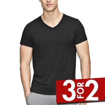 JBS of Denmark Bamboo Blend V-neck T-shirt Sort 3XL Herre