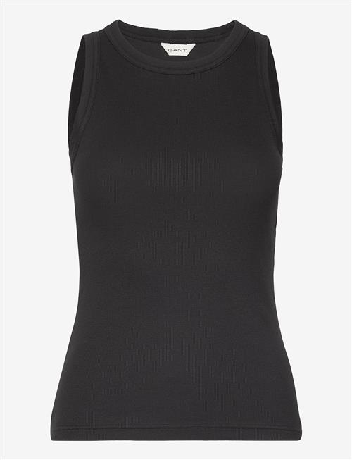 Gant | High Neck Rib Tank Top | L