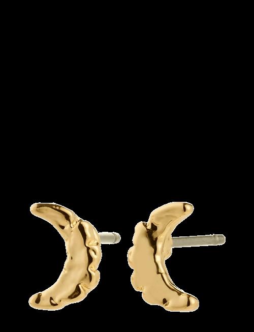 Pilgrim | Between Moon Earrings Gold-Plated | ONE SIZE