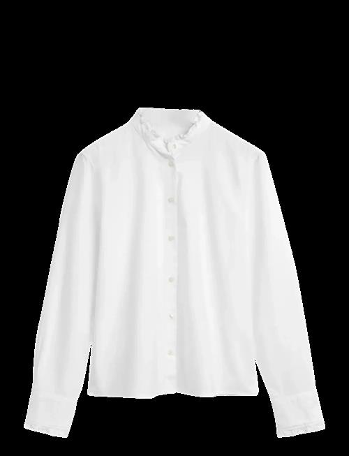 Gant | Reg Classic Oxford Frill Blouse | 34