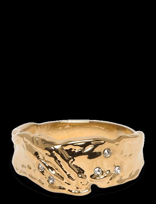 Pilgrim | Sol Organic Shaped Crystal Ring Gold-Plated | ONE SIZE