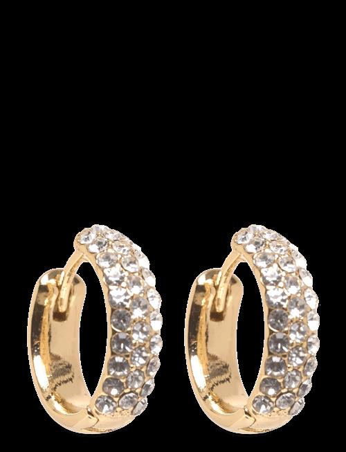 Pilgrim | Shea Crystal Hoop Earrings Gold-Plated | ONE SIZE