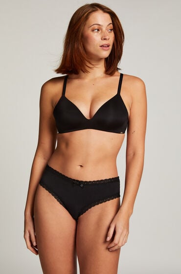 Hunkemöller Georgia brasiliansk bomuldstrusse Sort