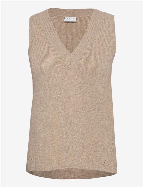Vila | Viril Knit Rib V-Neck S/L Vest - Noos | M