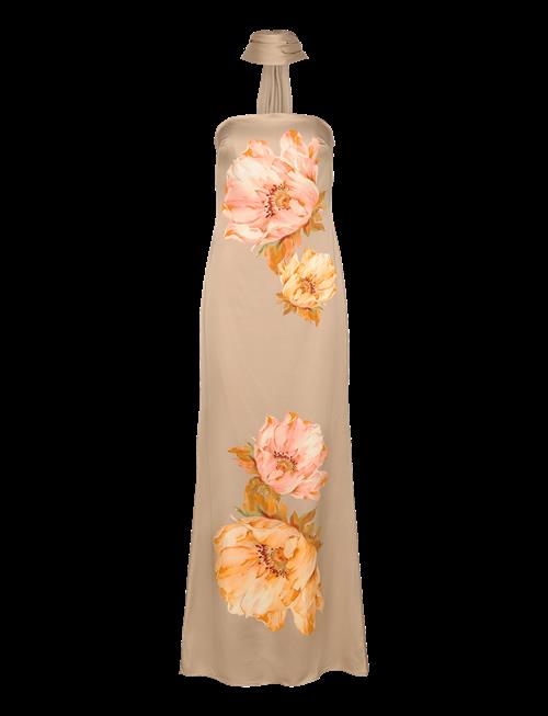 Malina | Zelda Scarf Detail Maxi Dress | 38