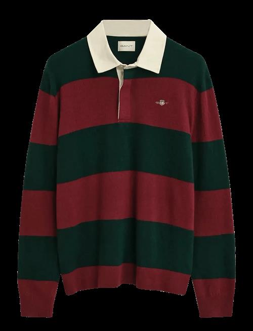 Gant | Extrafine Lambswool Striped Polo | M