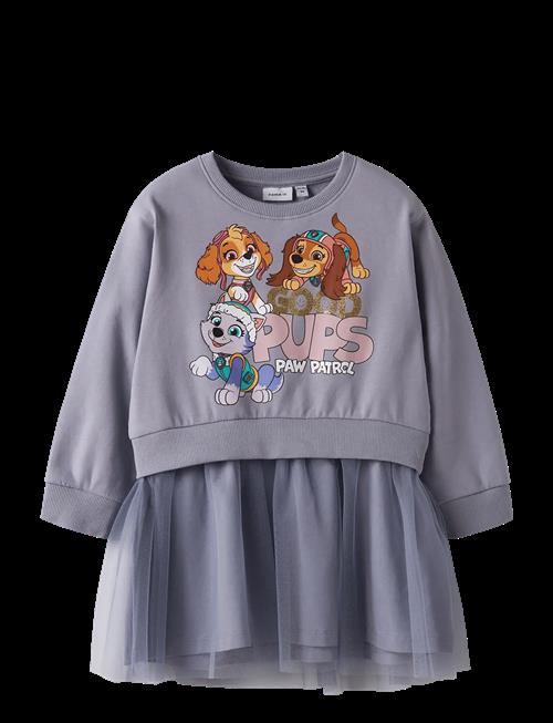 name it | Nmfjara Paw Nreg Swe Dress Bru Cplg | 98