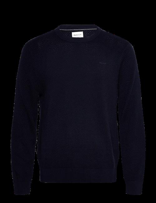 Gant | Textured Cotton Merino C-Neck | XXXL
