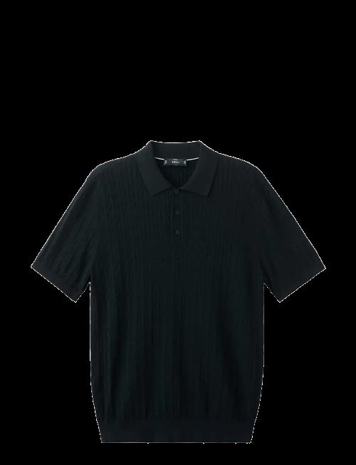 Mango | 100 Cotton Braided Knitted Polo Shirt | XL