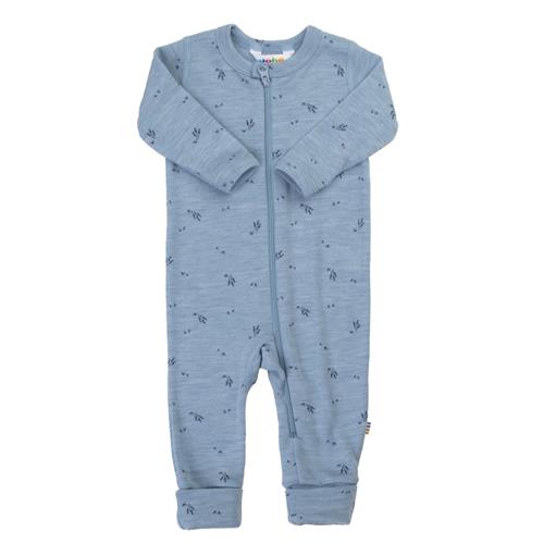 Joha Jumpsuit Med 2-i-1-fod Blue Melange  Blue Melange 60 cm  Blå  60 cm  Drenge