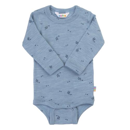 Joha Baby Body Blue Melange  Blue Melange 90 cm  Blå  90 cm  Drenge