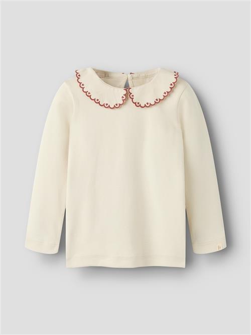 Lil’ Atelier Nmffundo Loa Ls Slim Top Lil Turtledove Turtledove 104 cm  Creme  104 cm  Piger