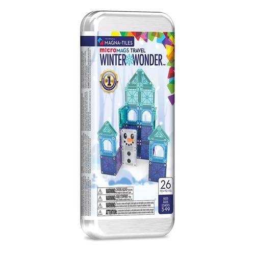 Magna-Tiles MicroMAGS Rejsesæt Med 26 Dele Winter Wonderland  Multi One Size  Hvid  One Size 3+ Years unisex