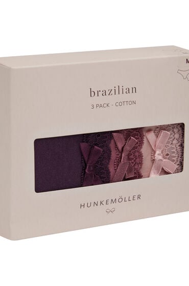 Hunkemöller Multipakning af Bomuldsbrasilianske Trusser Lilla