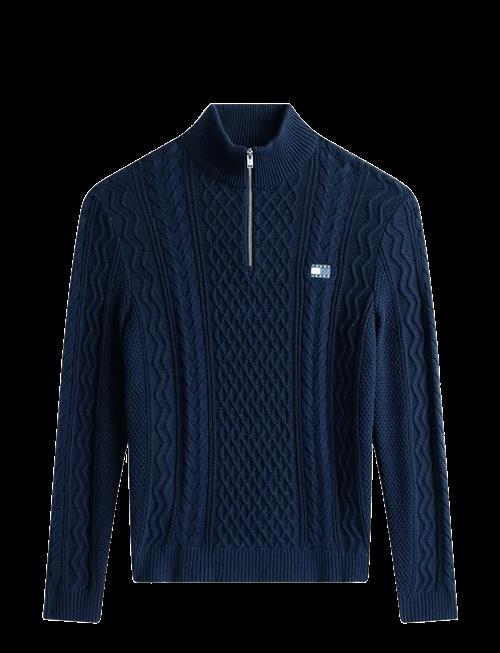 Tommy Jeans | Tjm Slim Badge Cable Qrtr Zip | L