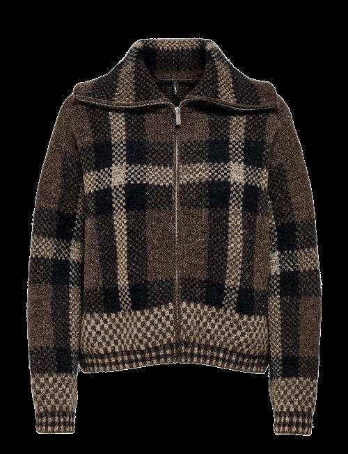 ONLY | Onlmaroon Ls Zip Collar Cardigan Knt | M