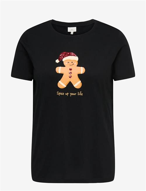 ONLY Carmakoma | Carxmas Yrsa O-Neck Ss Reg Tee Jrs | 50-52