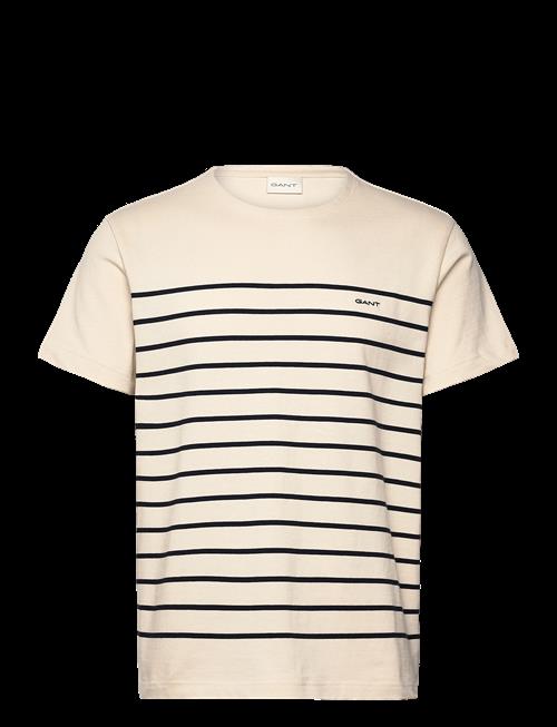 Gant | Placed Stripe Ss Tshirt | XXL