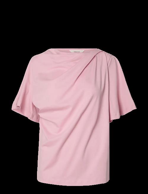 Selected | Slfoline Light Ss Draped Neck Tee Ex | XL