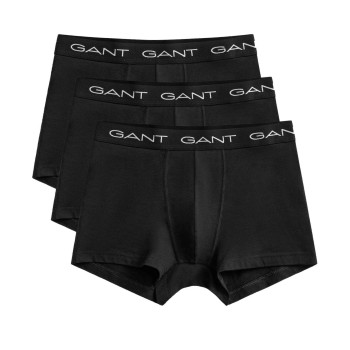 Gant 3P Basic Cotton Trunks Sort bomuld XX-Large Herre