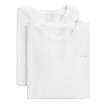 Gant 2P Basic Crew Neck T-Shirt Hvid bomuld Medium Herre