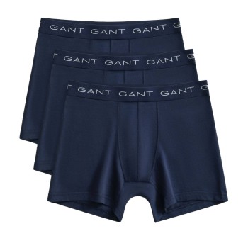 Gant 3P Cotton Stretch Boxer Navy bomuld Large Herre