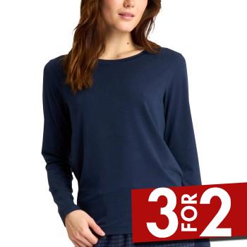 JBS of Denmark Bamboo Long Sleeve Top Marineblå Large Dame