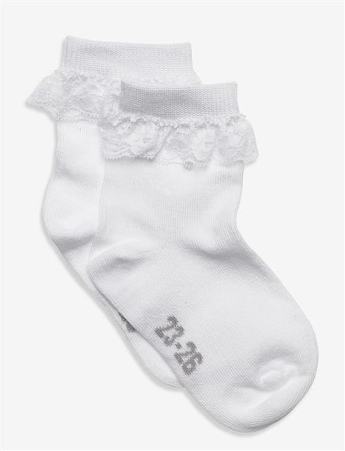 Minymo | Ankle Sock W. Lace | 27/30