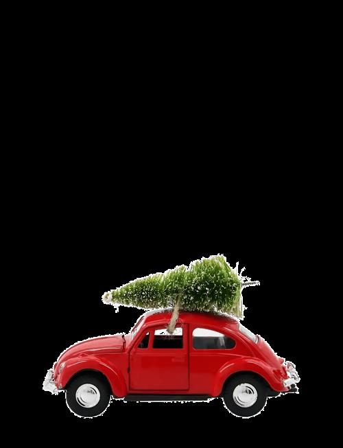 house doctor | Decoration, Hdxmas Car, Red | 12.5X5X8CM
